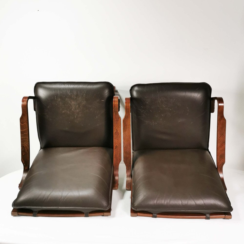 Modernist Armchairs from Skippers Mobler, Denmark, 1970s, Set of 2