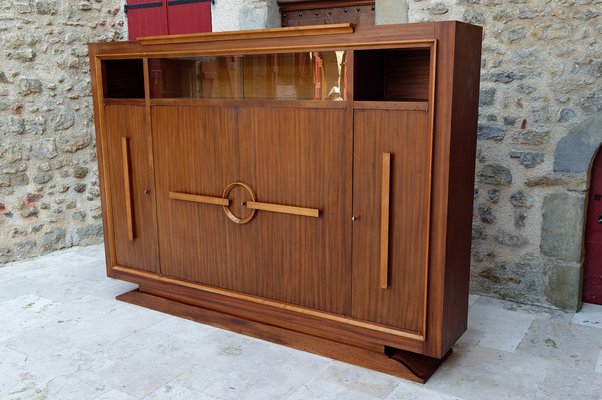 Modernist Art Deco Bookcase / Cabinet attributed to Auguste Vallin, France, 1930s