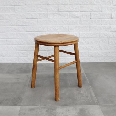 Modernist Birch Stools, Sweden, 1930s, Set of 4-LIV-1787997