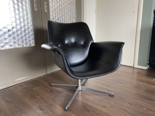 Modernist Black Lounge Chair, 1960s-DE-908934