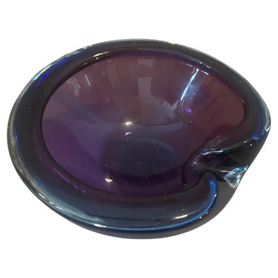 Modernist Blue and Purple Murano Glass Bowl from Seguso, 1970s-NMK-1785871