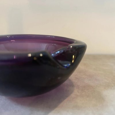 Modernist Blue and Purple Murano Glass Bowl from Seguso, 1970s-NMK-1785871