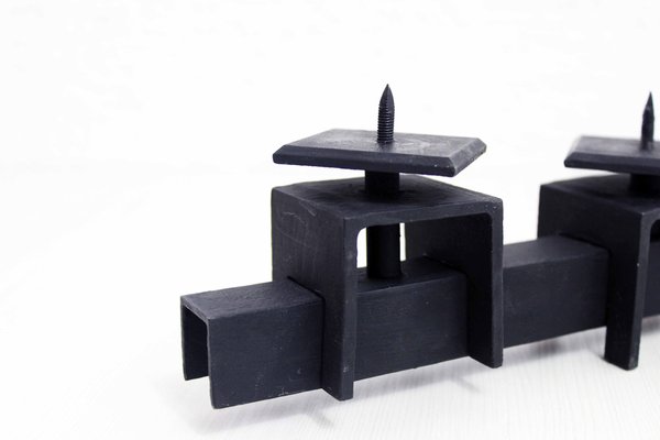 Modernist Candlestick in Wrought Iron-BQF-1223691