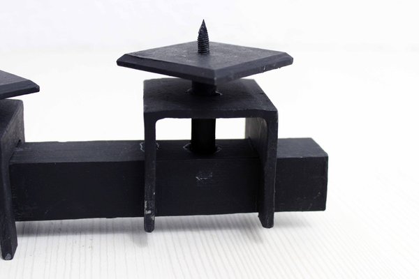 Modernist Candlestick in Wrought Iron-BQF-1223691