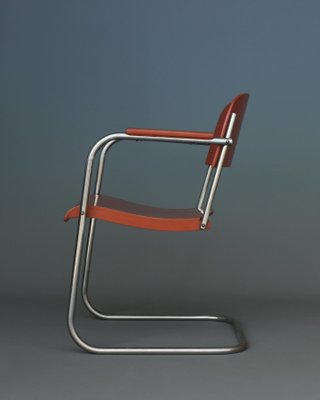 Modernist Cantilever Tubular Armchair, 1930s-MB-1251742