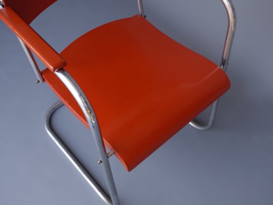 Modernist Cantilever Tubular Armchair, 1930s-MB-1251742