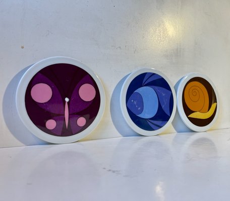 Modernist Ceramic Wall Plaques by Ib Antoni for Bing & Grondahl, 1970s, Set of 3-LCR-1148628