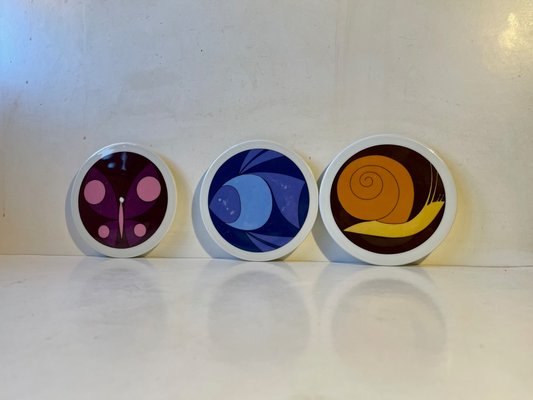 Modernist Ceramic Wall Plaques by Ib Antoni for Bing & Grondahl, 1970s, Set of 3-LCR-1148628