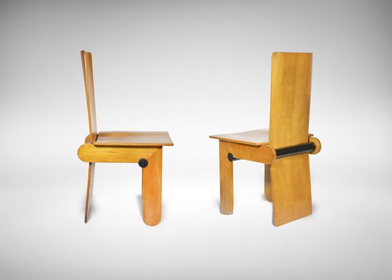 Modernist Chairs by Carlo Scarpa for Gavina, Italy, 1974, Set of 2-ZCI-2030010