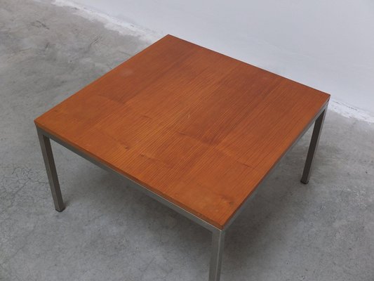 Modernist Cherry Wood & Metal Coffee Table by Jules Mijs, 1959-MHV-1744999