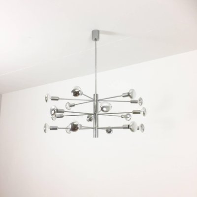 Modernist Chrome Sputnik Chandelier from Cosack, Germany, 1960s-QZ-1053266