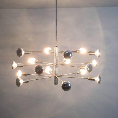 Modernist Chrome Sputnik Chandelier from Cosack, Germany, 1960s-QZ-1053266