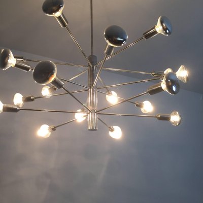 Modernist Chrome Sputnik Chandelier from Cosack, Germany, 1960s-QZ-1053266