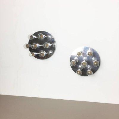 Modernist Chrome Wall & Ceiling Lights from Cosack, Germany, 1970s, Set of 2-QZ-1155438