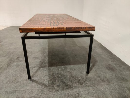 Modernist Copper Coffee Table, 1960s-IRH-821710