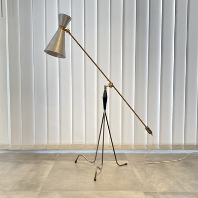 Modernist Counterweight Floor Lamp, Sweden, 1950s-LIV-1787978