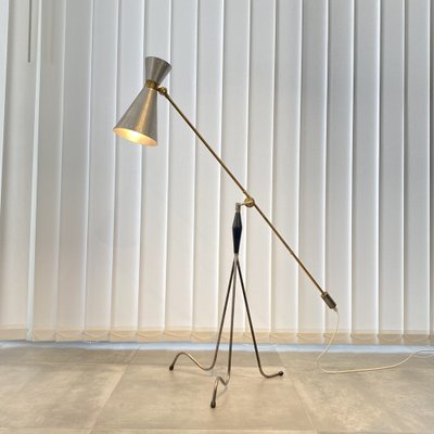 Modernist Counterweight Floor Lamp, Sweden, 1950s-LIV-1787978