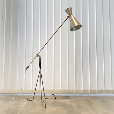 Modernist Counterweight Floor Lamp, Sweden, 1950s-LIV-1787978