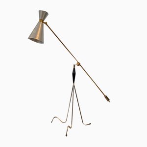 Modernist Counterweight Floor Lamp, Sweden, 1950s-LIV-1787978