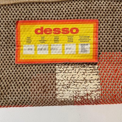 Modernist Dutch High Pile Rugs from Desso, 1970s, Set of 2-QZ-1184037