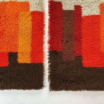 Modernist Dutch High Pile Rugs from Desso, 1970s, Set of 2-QZ-1184037