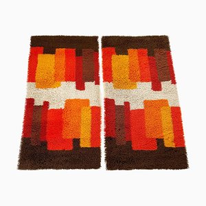 Modernist Dutch High Pile Rugs from Desso, 1970s, Set of 2-QZ-1184037