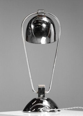 Modernist French Art Deco Chrome F397 Table Lamp, 1950-YU-1073409