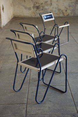 Modernist Garden Chairs, 1980s, Set of 4-LA-1357199