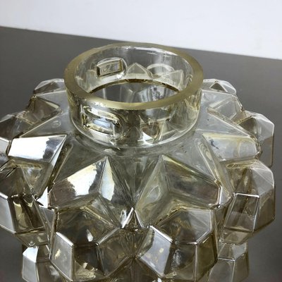 Modernist German Diamond Ceiling Light from Glashütte Limburg, Germany, 1970s-QZ-1053030