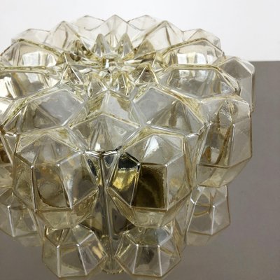 Modernist German Diamond Ceiling Light from Glashütte Limburg, Germany, 1970s-QZ-1053030