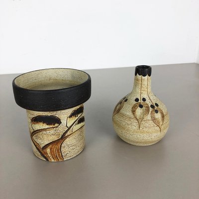 Modernist German Vase Sculptures by Peter Müller for Sgrafo Modern, 1970s, Set of 2-QZ-1139883