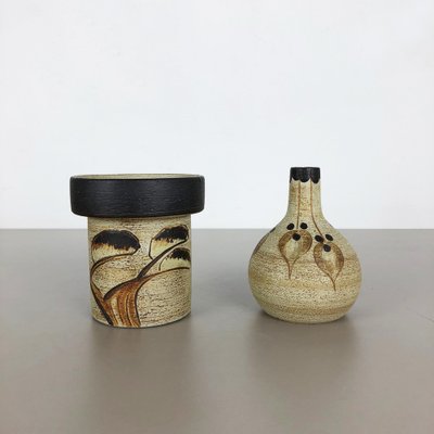 Modernist German Vase Sculptures by Peter Müller for Sgrafo Modern, 1970s, Set of 2-QZ-1139883