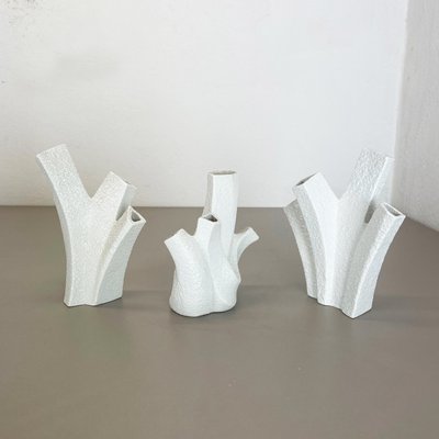 Modernist German Vase Sculptures by Peter Müller for Sgrafo Modern, Set of 3-QZ-1143248