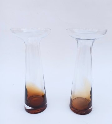 Modernist Goblet Vases in Glass, Set of 2-FSD-1091491