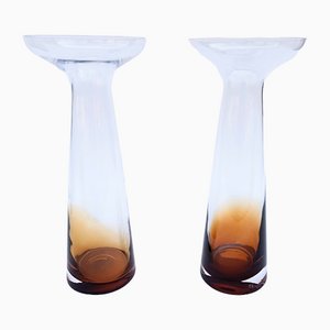 Modernist Goblet Vases in Glass, Set of 2-FSD-1091491