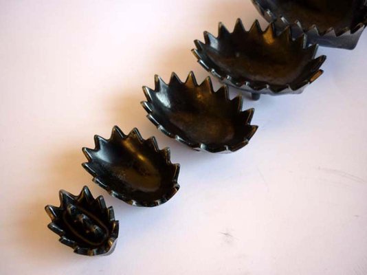 Modernist Hedgehog Ashtrays, 1950s, Set of 5-GKB-843474