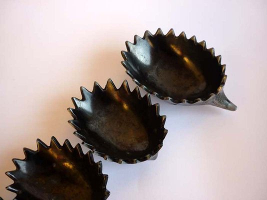 Modernist Hedgehog Ashtrays, 1950s, Set of 5-GKB-843474