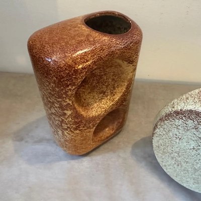 Modernist Italian Ceramic Vases attributed to Bertoncello, 1970s, Set of 2-NMK-1781253