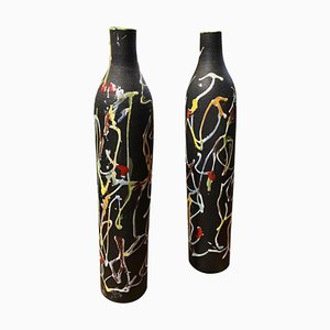 Modernist Italian Ceramic Vases from Ceramiche di Albisola, 1970s, Set of 2-NMK-880185