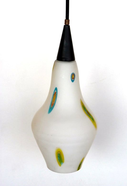 Modernist Italian Murrine Murano Glass Ceiling Lamp, 1950s