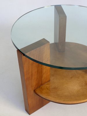 Modernist Maple and Cherry Wood Coffee Table, 1930s.-MB-1071178