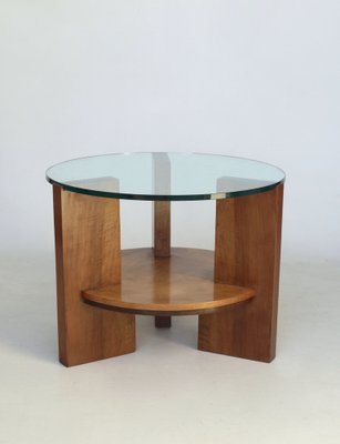 Modernist Maple and Cherry Wood Coffee Table, 1930s.-MB-1071178