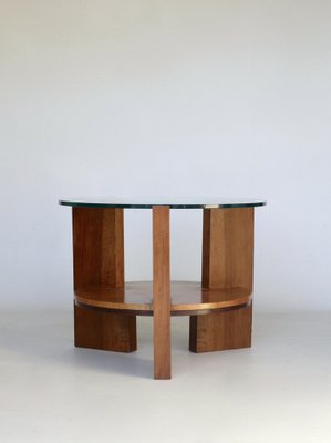 Modernist Maple and Cherry Wood Coffee Table, 1930s.-MB-1071178