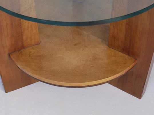 Modernist Maple and Cherry Wood Coffee Table, 1930s.-MB-1071178