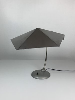 Modernist Metal Bauhaus Desk Lamp, 1960s-BHG-2034998