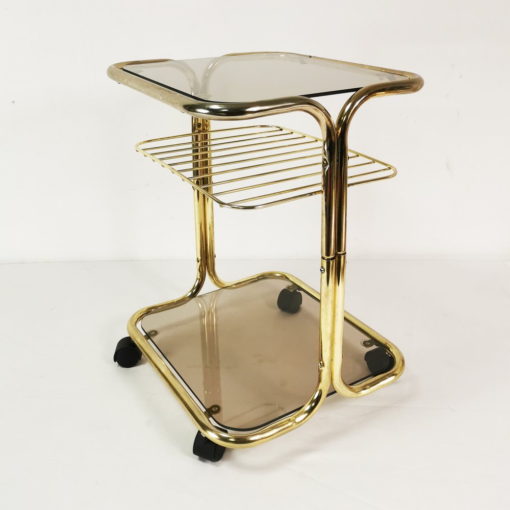 Modernist Mobile Side Table, Germany, 1970s