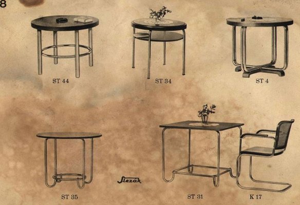 Modernist Model ST44 Coffee Table by Slezak, 1930s-BAR-1359933