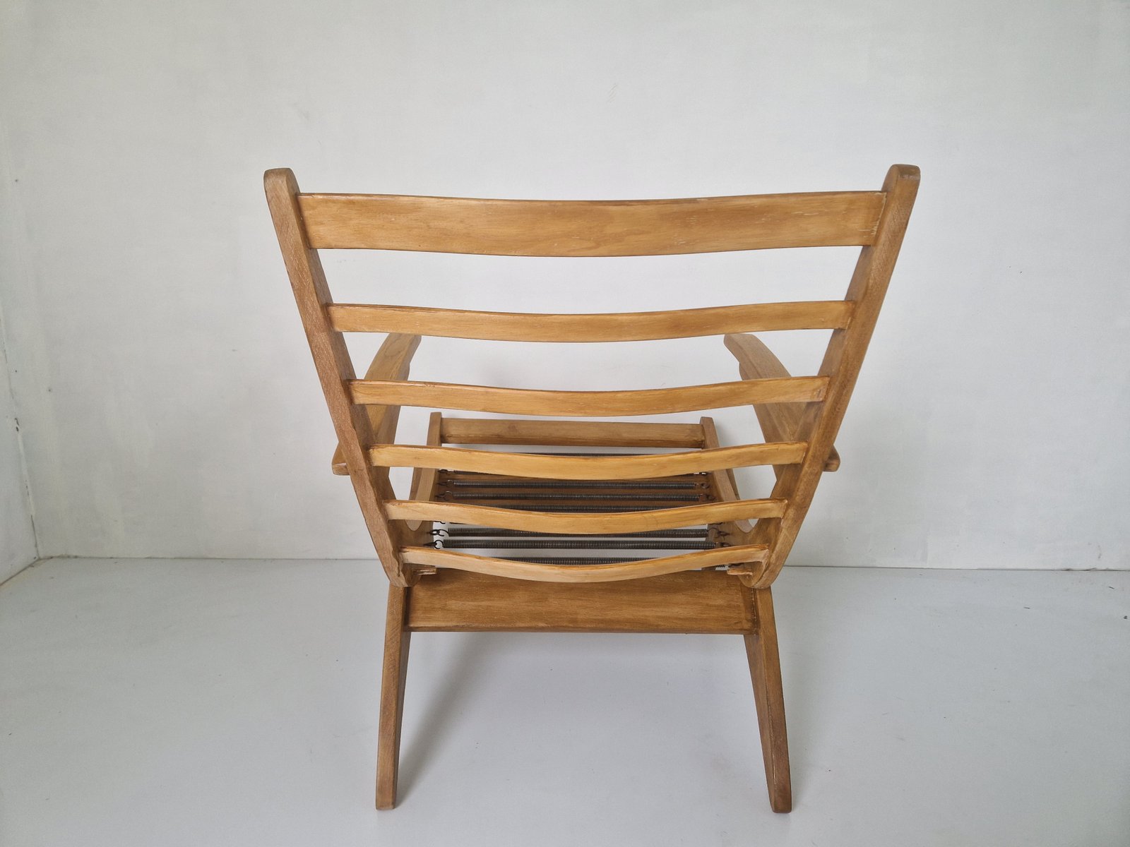 Modernist Oak Easy Chair by Jan Den Drijver, 1940s