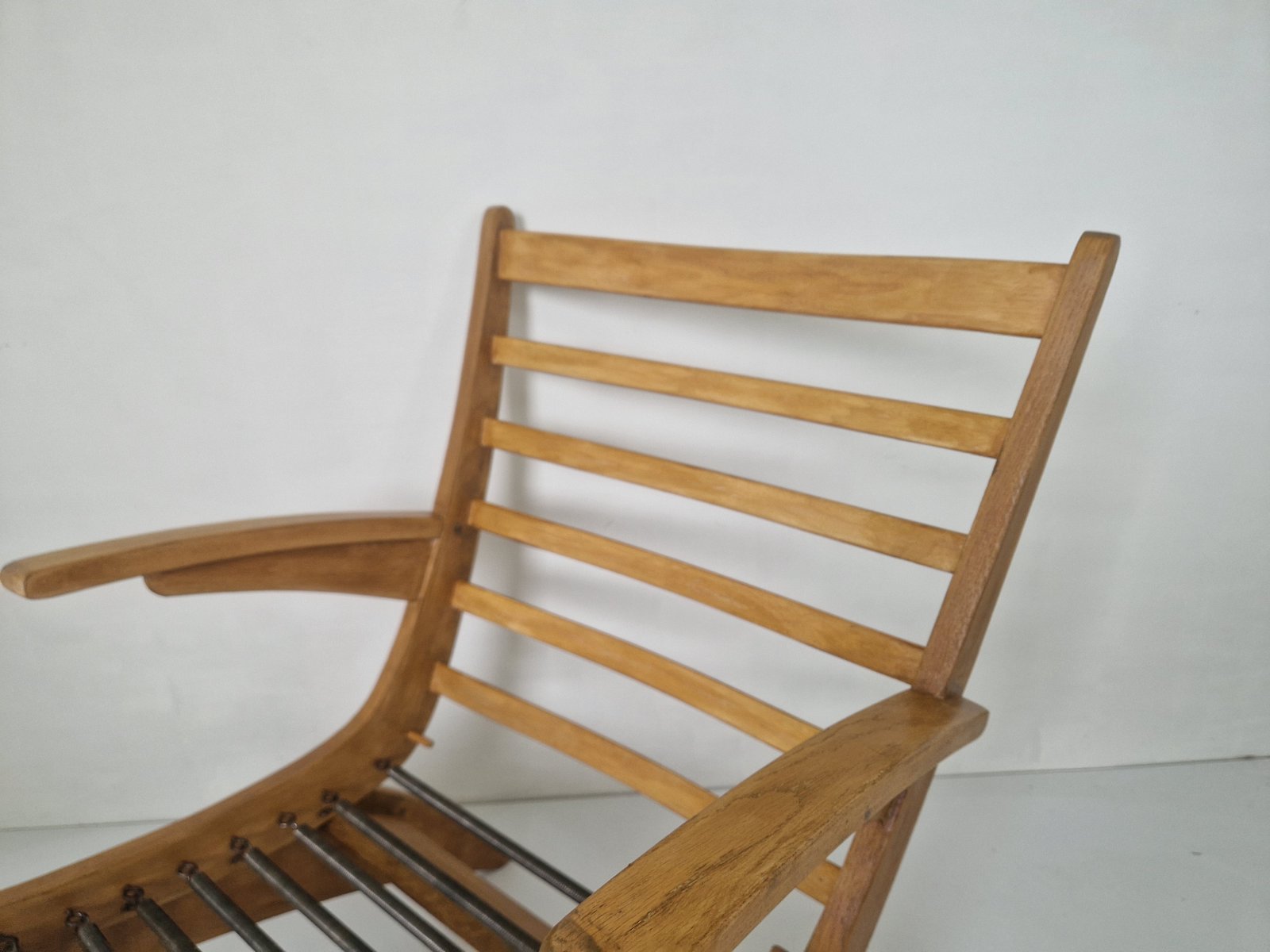 Modernist Oak Easy Chair by Jan Den Drijver, 1940s