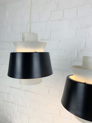 Modernist Pendant Lamps attributed to Jørn Utzon for Nordisk Solar, Denmark, 1960s, Set of 2-ZM-2021302